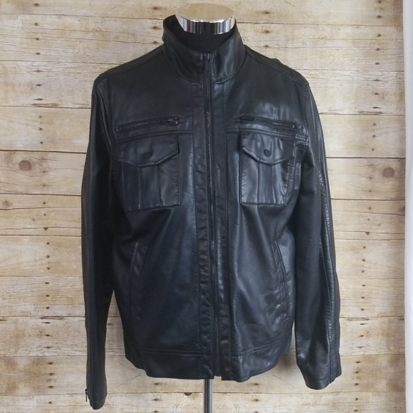 Guess Other - Guess Black Faux Leather Jacket
